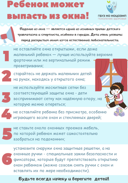 Ребенок может выпасть из окна!
